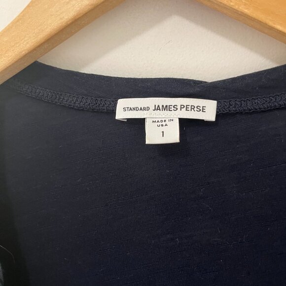 Standard James Perse dark navy blue Short Sleeve Tee Size 1 - Picture 3 of 6